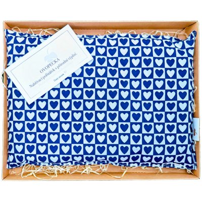 Ovopecka nahřívací polštářek s třešňovými peckami Modré srdce – Zboží Dáma