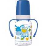 Canpol babies láhev s potiskem a úchyty bez BPA modrá/osel 120ml – Zboží Dáma