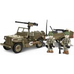 COBI 3132 World War II Americký ozbrojený terénní automobil Jeep Willys MB & Trailer – Zboží Dáma