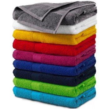 MALFINI Terry Towel Ručník unisex bílá 50 x 100 cm žlutá