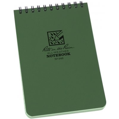 RITE IN THE RAIN Voděodolný zápisník Pocket Notebook A6 Olive – Zboží Mobilmania