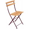 Zahradní židle a křeslo Fermob Skládací židle BISTRO NATURAL Black Cherry