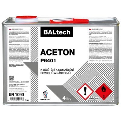 BALtech Barvy a laky Hostivař ACETON P6401 4 L – HobbyKompas.cz