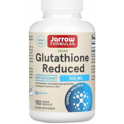 Jarrow Formulas Glutathione Reduced 500 150 kapslí – Hledejceny.cz