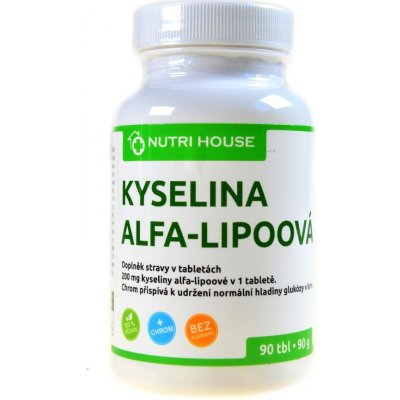 NutriHouse Kyselina Alfa Lipoová ALA 200 mg 90 tablet – Hledejceny.cz