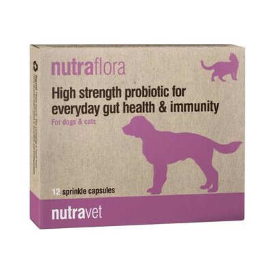 Nutravet Nutraflora pro psy a kočky 12 kapslí – Hledejceny.cz