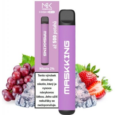 Maskking High 2.0 Grape Strawberry 20 mg 500 potáhnutí 1 ks – Zbozi.Blesk.cz