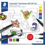 STAEDTLER Kreativní sada Lumocolor Permanent ART samolepky 31 SET 2 – Hledejceny.cz