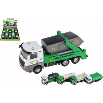 Teddies Auto nákladní městské úklidové služby kov/plast 14cm na zpětné natažení 4 druhy – Sleviste.cz
