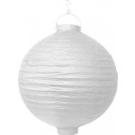 Lampión svítící závěsný papírový pr. 30 cm - bílý – Sleviste.cz