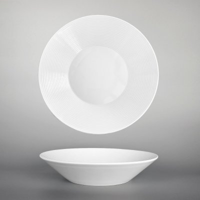 Thun 1794 karlovarský porcelán Lea talíř hluboký bílý nedekorovaný 22 cm – Zboží Mobilmania