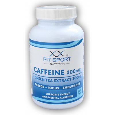 FitSport Nutrition Caffeine 200 + Green Tea 300 120 kapslí – Zboží Dáma