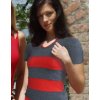 Dámská Trička Gina tričko s krátkým rukávem šité Adéla 98020P písková melta