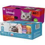 Whiskas Klasické pokrmy kuře hovězí jehně drůbež ve šťávě 40 x 85 g – Sleviste.cz