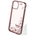 Pouzdro 1Mcz Diamond Flower TPU Apple iPhone 13 mini růžově zlaté – Zboží Mobilmania