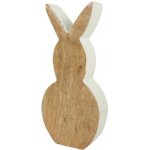 Textilomanie Dřevěný velikonoční zajíc NUBBIN 18 cm, bílý – Sleviste.cz