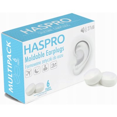 Haspro Mold špunty do uší modrá blue 6 párů – Zboží Dáma