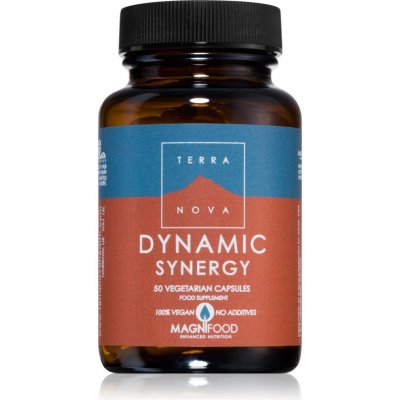 Terranova Health Synergie Dynamic ženšen, reishi, cordyceps bylinné kapsle pro podporu imunity, snížení míry únavy a vyčerpání 50 kapslí – Zboží Mobilmania