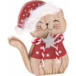 Dakls Happy Cat vánoční figurka přírodní – Hledejceny.cz