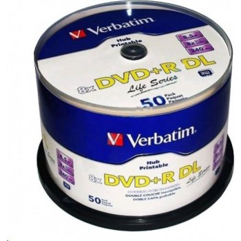 Verbatim DVD+R DL 8,5GB 8x, 50ks (97693) od 800 Kč - Heureka.cz