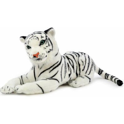 andos tygr bílý ležící + ocas 49 cm 24 cm