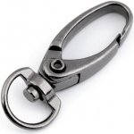 Pro Háčkování Karabina otočná oválná, černý nikl Počet: 2 ks – Zboží Dáma