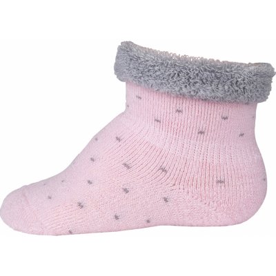 Merino ponožky pro miminko růžové s puntíky FLUFFY od značky SAFA Velikost: 50/56 – Zboží Dáma