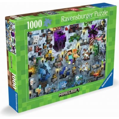 RAVENSBURGER Challenge: Minecraft 1000 dílků – Sleviste.cz