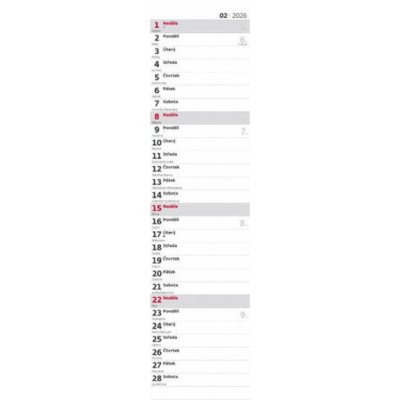 Poznámková vázanka nástěnný 2026 – Zboží Mobilmania