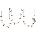 STAR TRADING Adventní kalendář Světelný řetěz Clippy Advent 240 cm červená barva dřevo – Zbozi.Blesk.cz