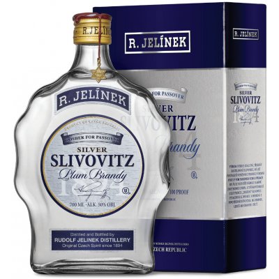 R. Jelínek Silver Slivovitz Kosher 50% 0,7 l (holá láhev) – Zboží Mobilmania