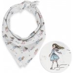 Biante dětský bavlněný šátek Sandra SA-261 Krasobruslařky na krémovém – Zboží Dáma