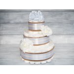 PASTELL Decor Plenkový dort neutrální bílý Bez hračky 3 Miminko váží 4 až 9 kg – Zboží Mobilmania