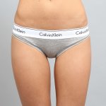 Calvin Klein kalhotky F3787E šedé – Zboží Dáma