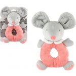 Teddies Chrastítko myš plyš 15x22cm růžové – Zboží Dáma