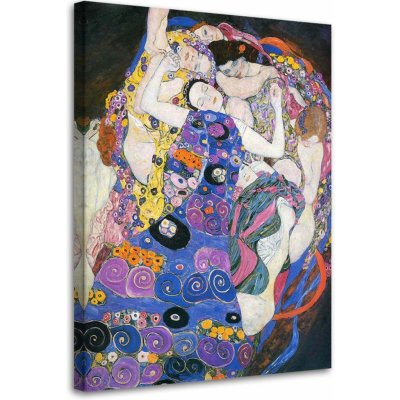Obraz na plátně REPRODUKCE Gustav Klimt - Panny - 60x90 cm – Zboží Mobilmania