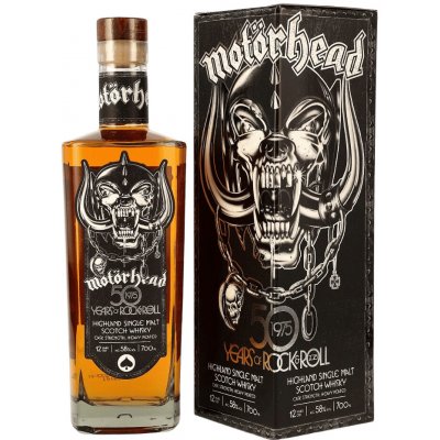 Motorhead Motörhead 50 Years of Rock & Roll Heritage Single Malt Whisky 58% 0,7 l (karton) – Hledejceny.cz