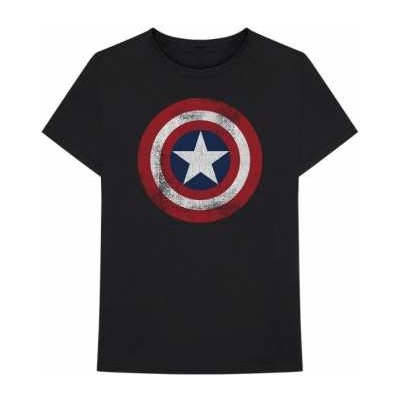 Tričko Captain America Distressed Shield
