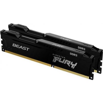 Kingston FURY Beast Black 16GB DDR3 1866MHz CL10 DIMM KIT 2x 8GB KF318C10BBK2/16 – Hledejceny.cz