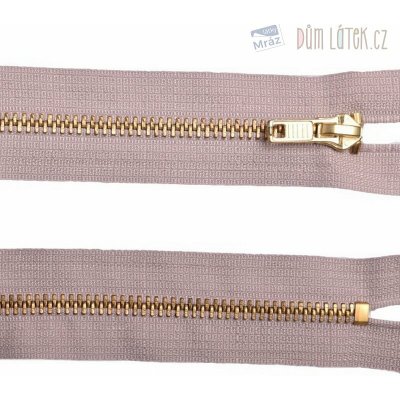 Zip džínový béžový 10 cm – Zboží Mobilmania