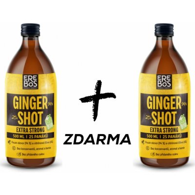 Erebos Ginger shot extra strong BIO 0,5 l – Zboží Dáma