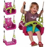 Monkey´s Home houpačka plastová Baby 3v1 Trix tmavě růžová – Zboží Mobilmania