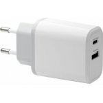 dbramante1928 re-charge - Síťový adaptér - 30 Watt - 2 výstupní konektory (24 pin USB-C, USB typ A) - bílá - Evropa