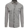 Pánská Košile Dstreet pánská kostkovaná košile Itai DX2117 36127 bílo-černá