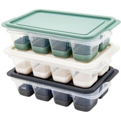 Forma na led PH/silikon s víčkem 8 kostek, sada 3ks DUNYA MINI – Zbozi.Blesk.cz