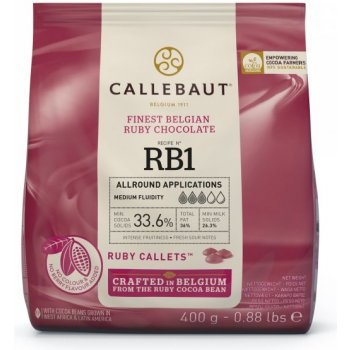 Callebaut Čokoláda ruby 33,6% 400 g