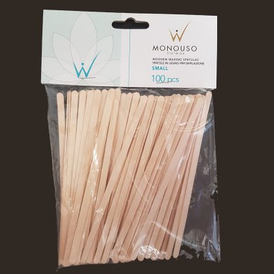 ITALWAX dřevěná kosmetická špachtle úzká 100 ks – Zboží Dáma