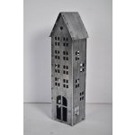 Kovový domeček na čajovou svíčku stříbrný 30x8,5x6 cm – Hledejceny.cz