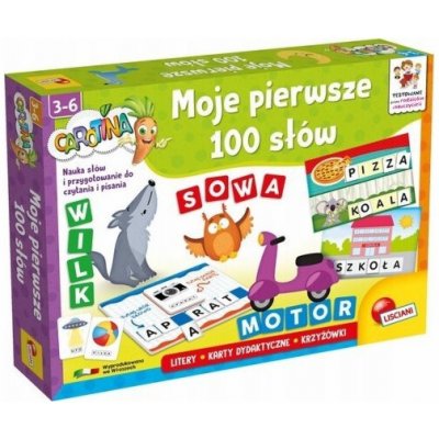 Lisciani Vzdělávací sada Carotina Mých prvních 100 slov – Hledejceny.cz