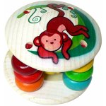 HESS Dřevěné chrastítko baby s rolničkou OPIČKA – Zboží Mobilmania